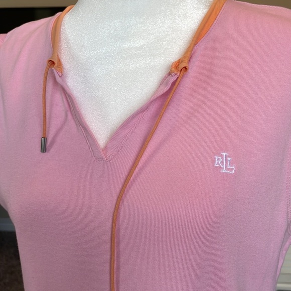 Lauren Ralph Lauren classic pink cotton dress with pocket in the front - Picture 4 of 5